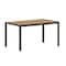 Flash Furniture Natural/Gray 55in x 31in Outdoor Patio Dining Table SB-TB269-NAT-GG - alternate 4